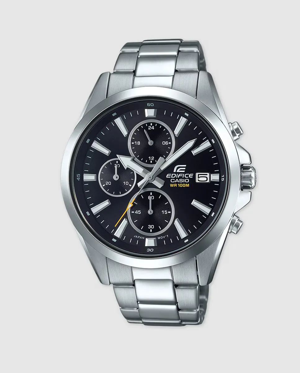 

Casio EDIFICE EFV-560D-1AVUEF стальные мужские часы, серебряный