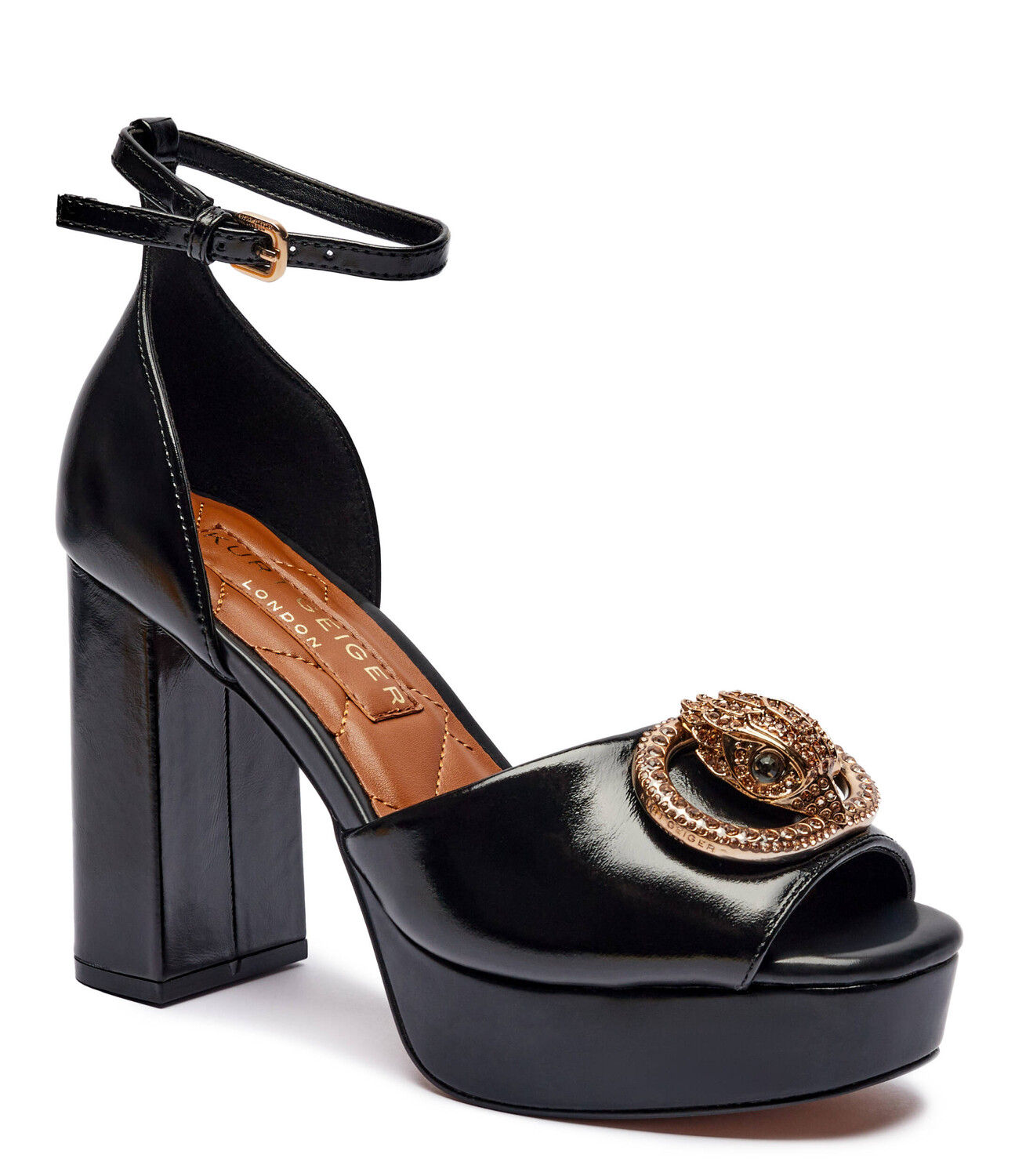 

Кожаные босоножки Kurt Geiger CHELSEA, черный