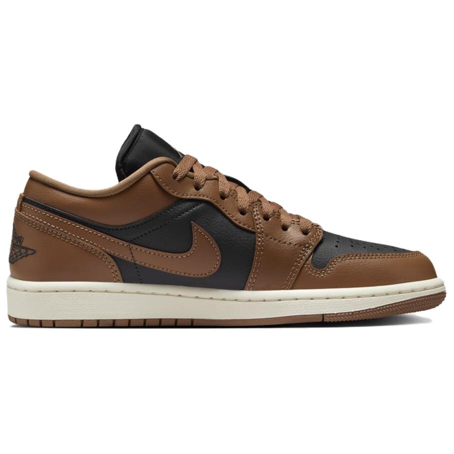 Кроссовки Air Jordan 1 Vintage Basketball Women's Low-top, коричневый — фото 2