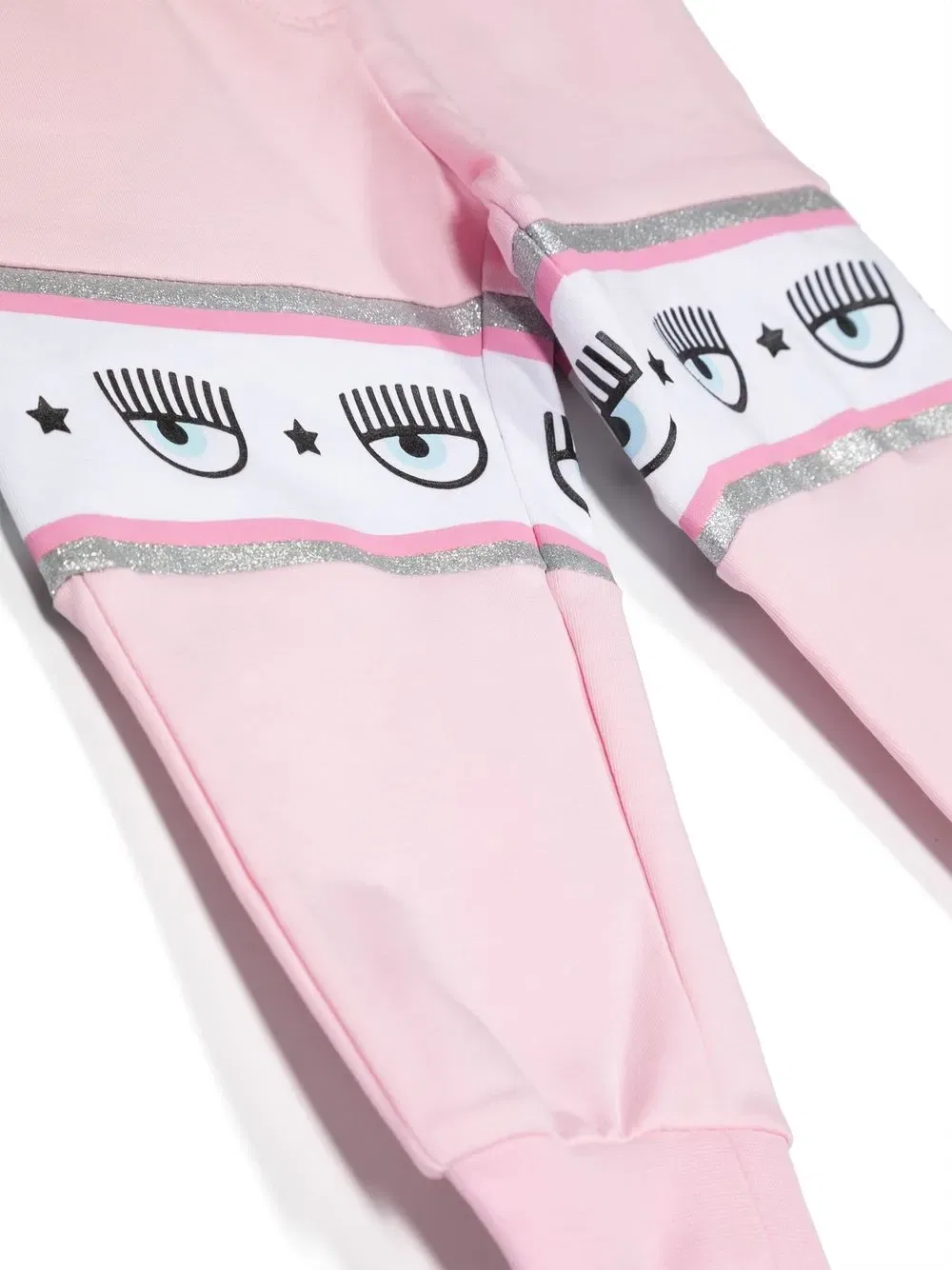Хлопковые спортивные штаны, похожие на глаза Chiara Ferragni Kids, розовый — фото 3