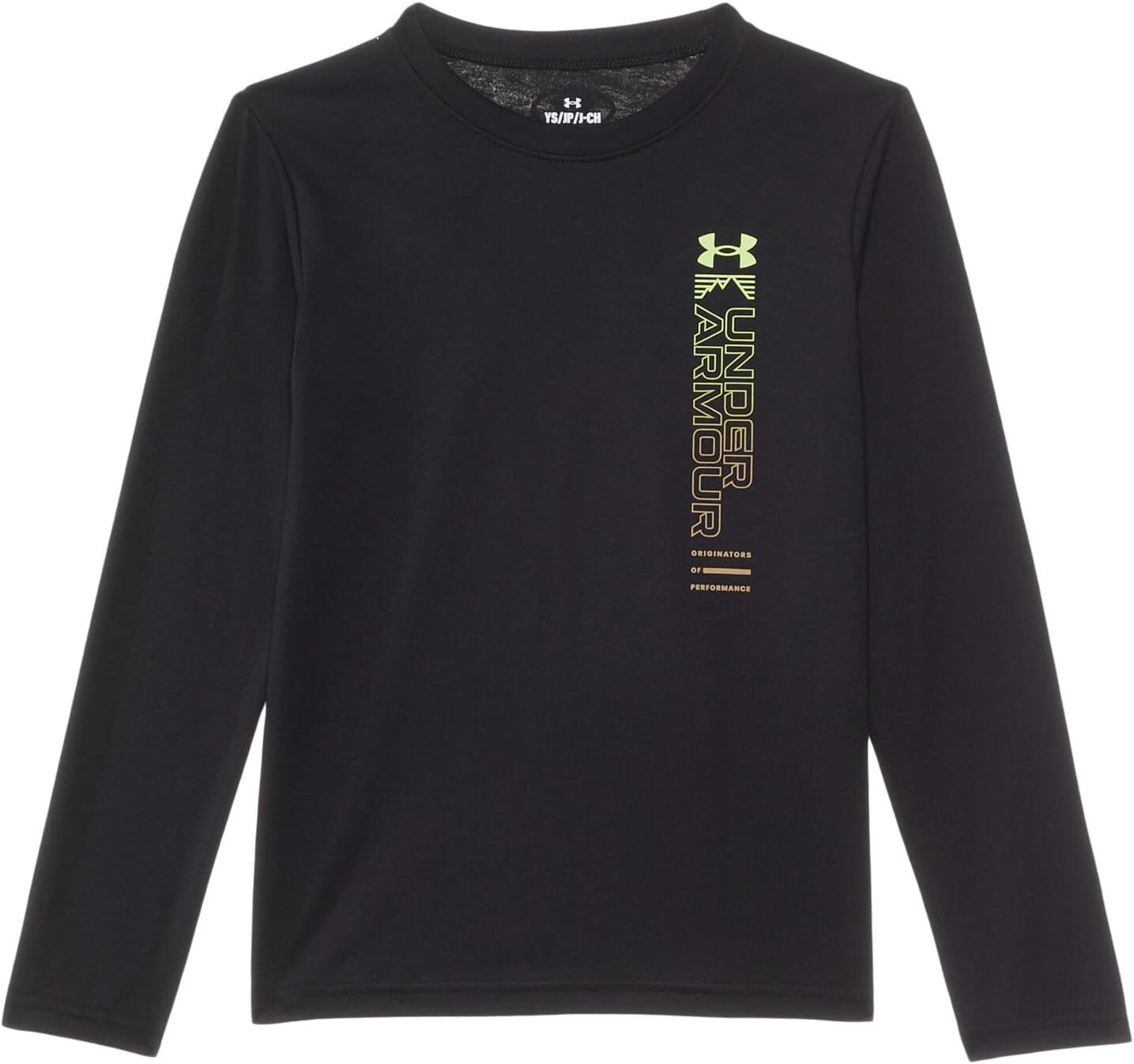 

Футболка Under Armour Kids Ua Vertical Logo Long Sleeve Tee, черный