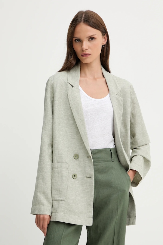 

Льняной пиджак United Colors Of Benetton, зеленый