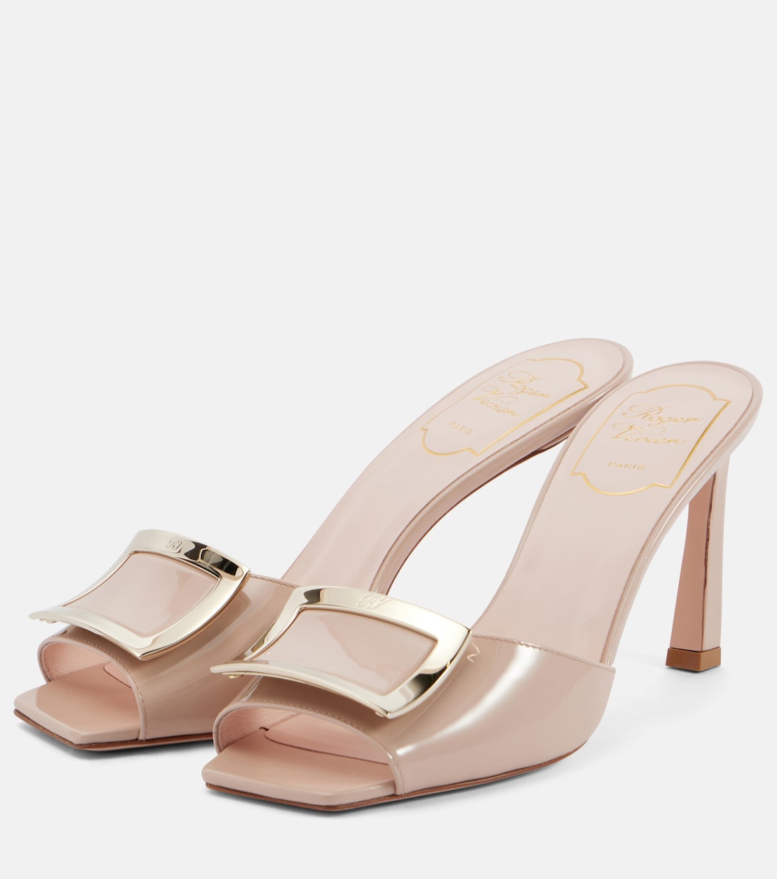 Туфли-лодочки Trompette 85 из лакированной кожи Roger Vivier, Collant — фото 4