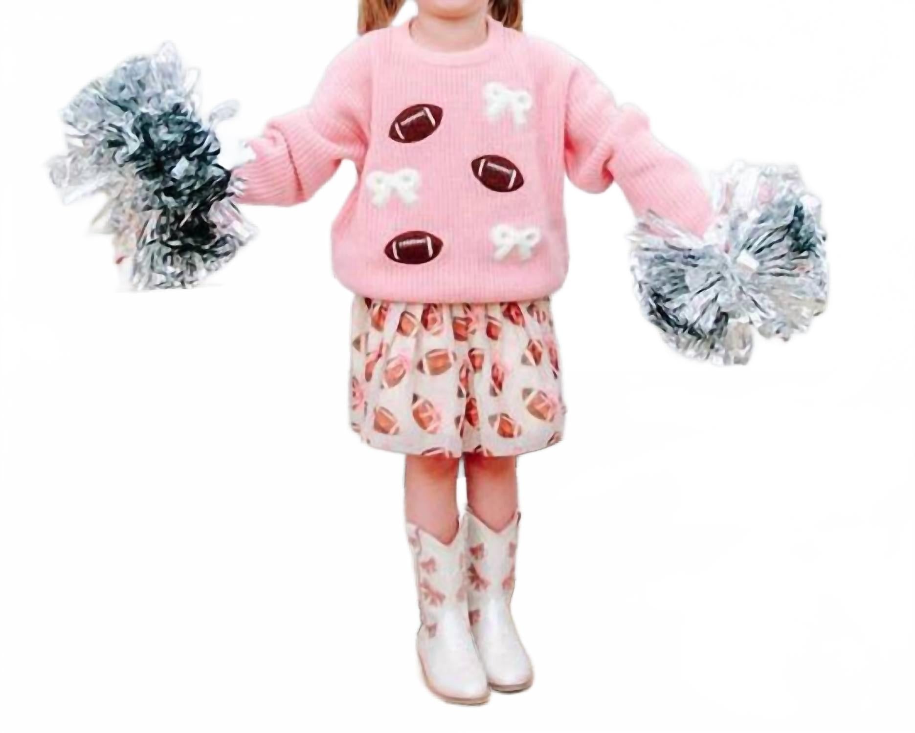 

SWEET wink Свитер Coquette с футбольной нашивкой, розовый