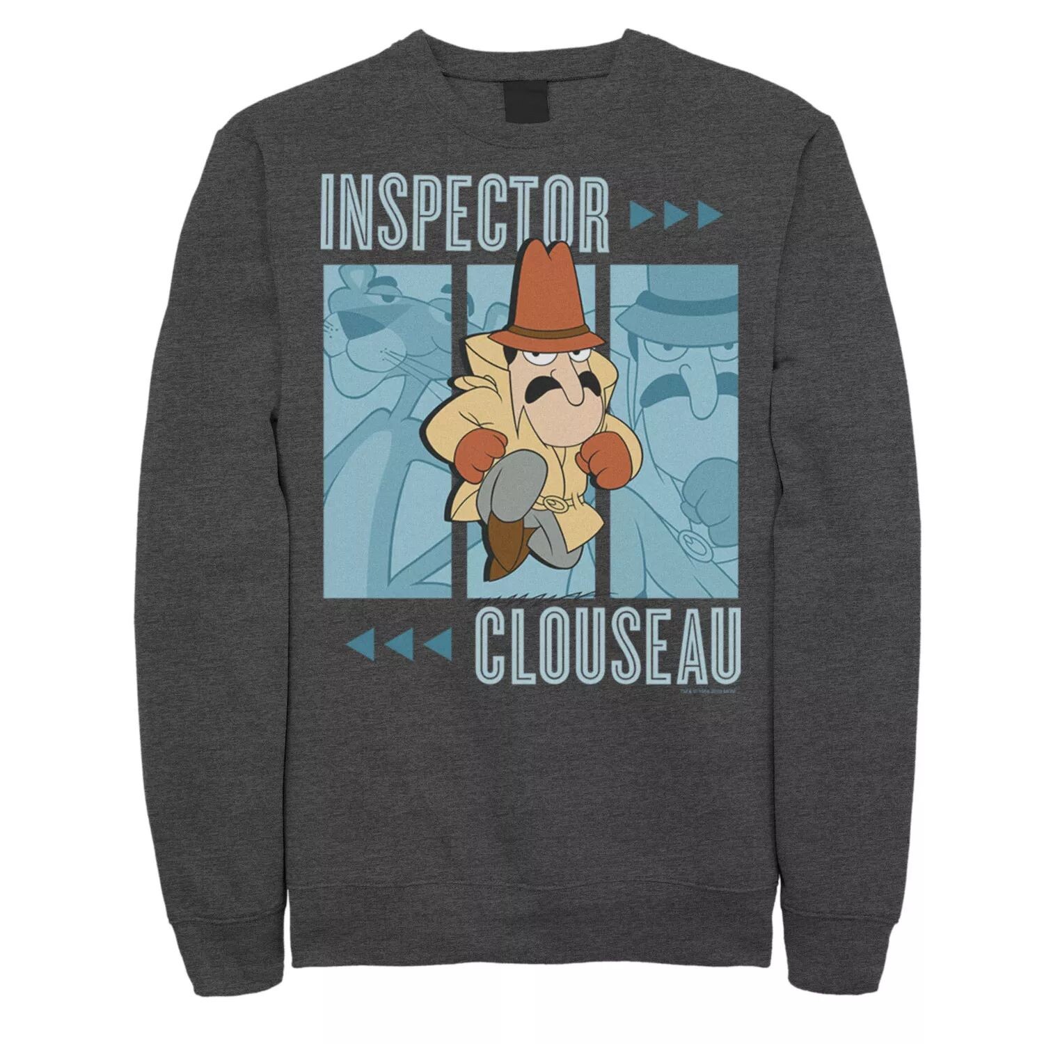 

Мужской флисовый пуловер с графическим рисунком Pink Panther Inspector Clouseau Trio Licensed Character