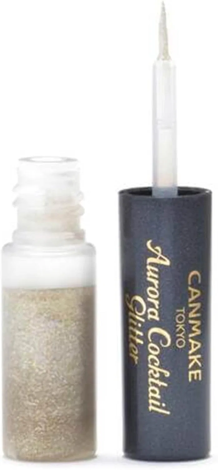 Крем для век с блестками Canmake Aurora Cocktail Glitter Cream 03 Cranberry Sangria 2.9 г — фото 3