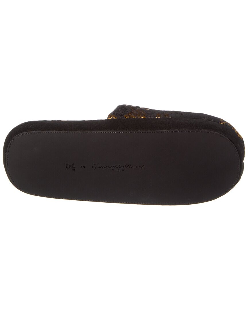 

Холщовые тапочки Gianvito Rossi Bellagio, черный