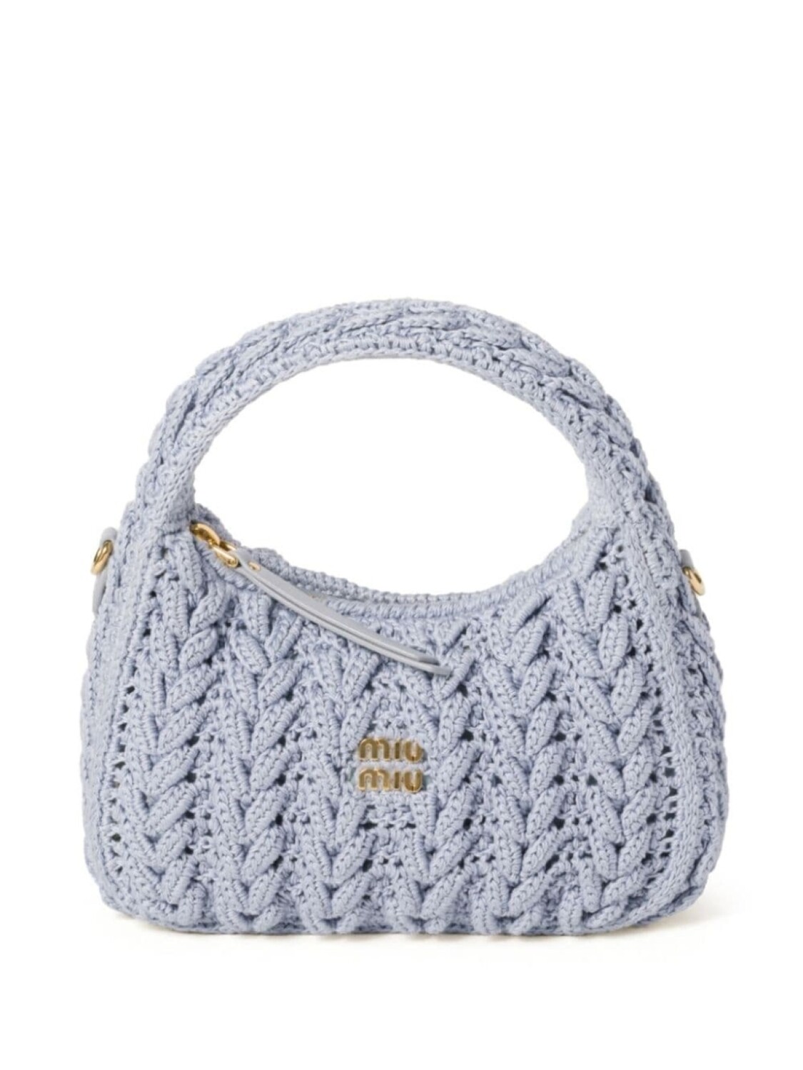 

Плетеная сумка Miu Miu Wander, синий