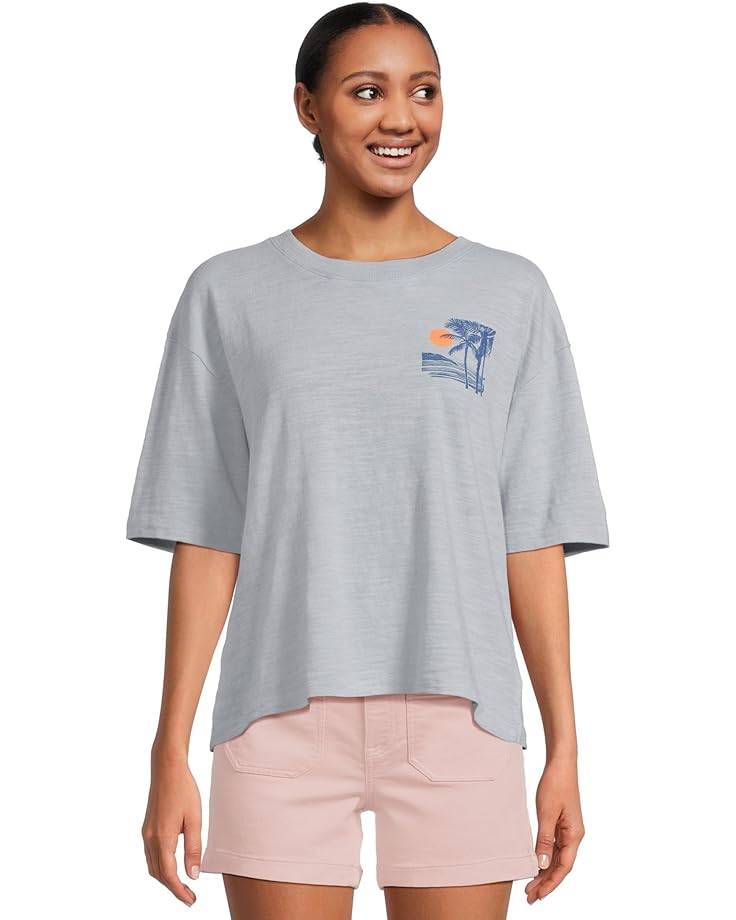 

Футболка Faherty Sunwashed Slub Vintage Tee, цвет Dusty Blue