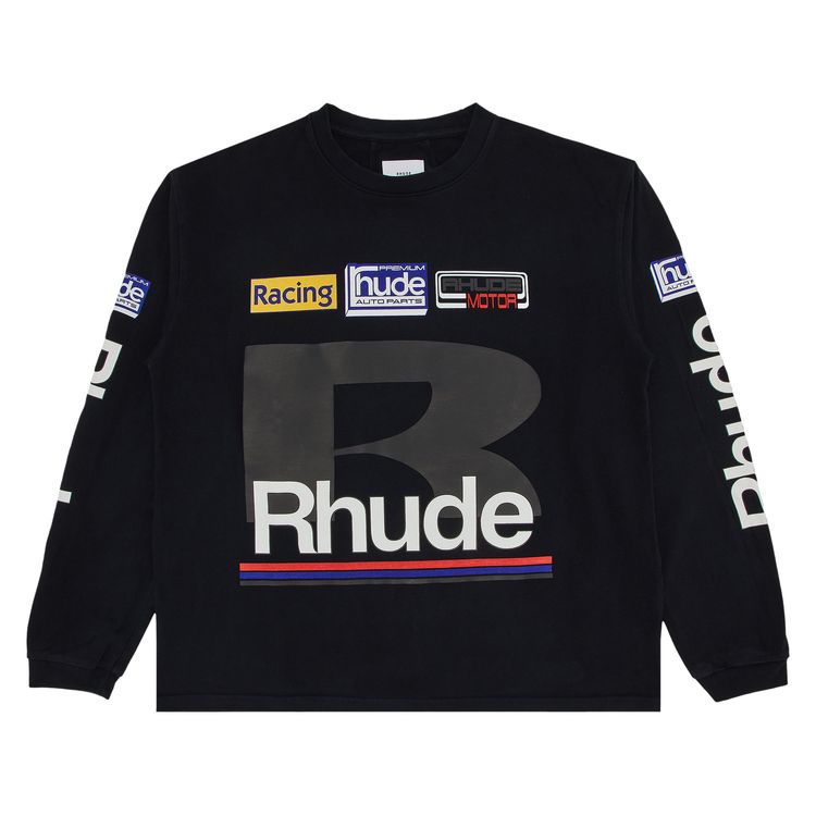 

Футболка Rhude Petrol Patch Long-Sleeve Tee 'Vintage Black', черный