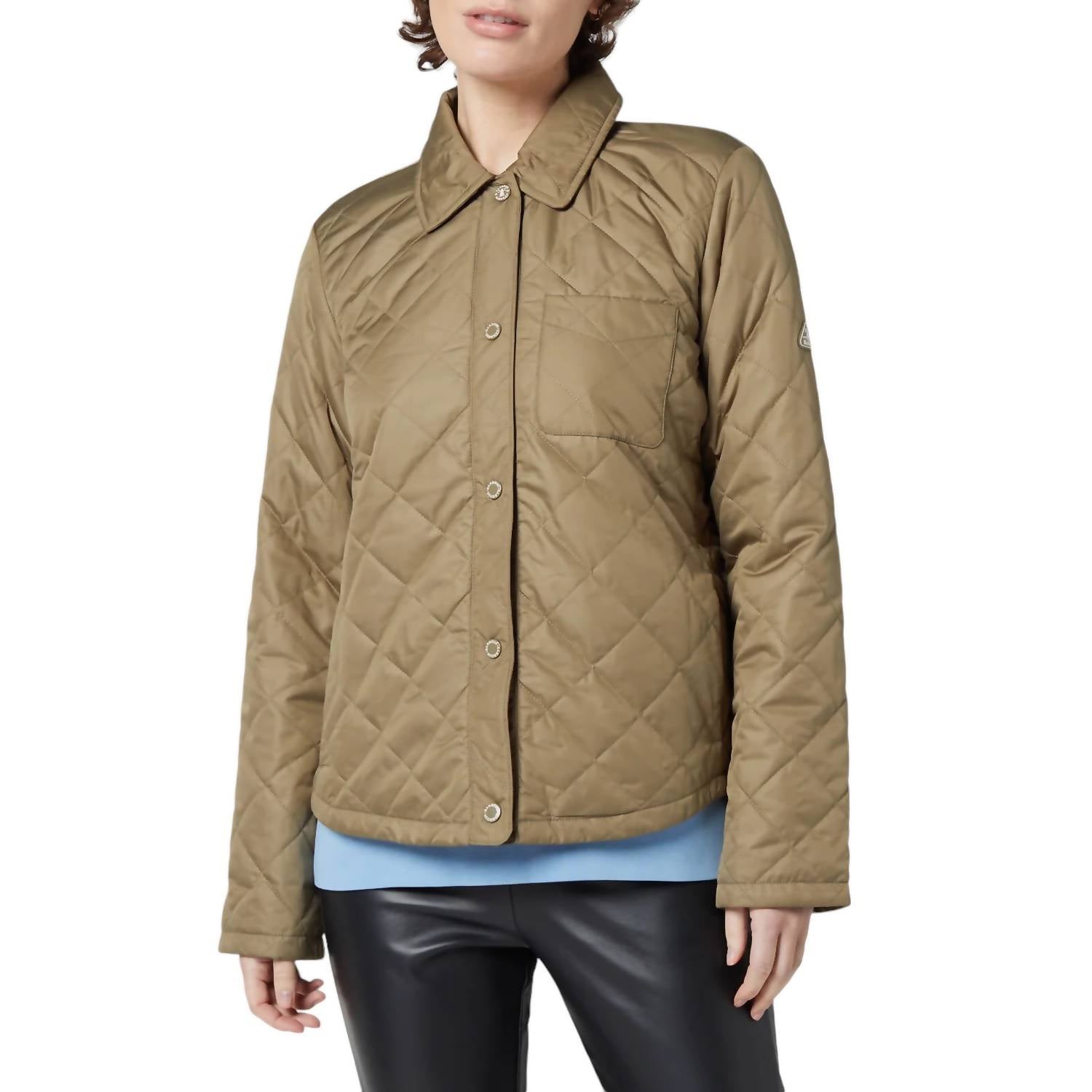 

Куртка-стежка Blue Caps в пыльно-зеленом цвете Barbour