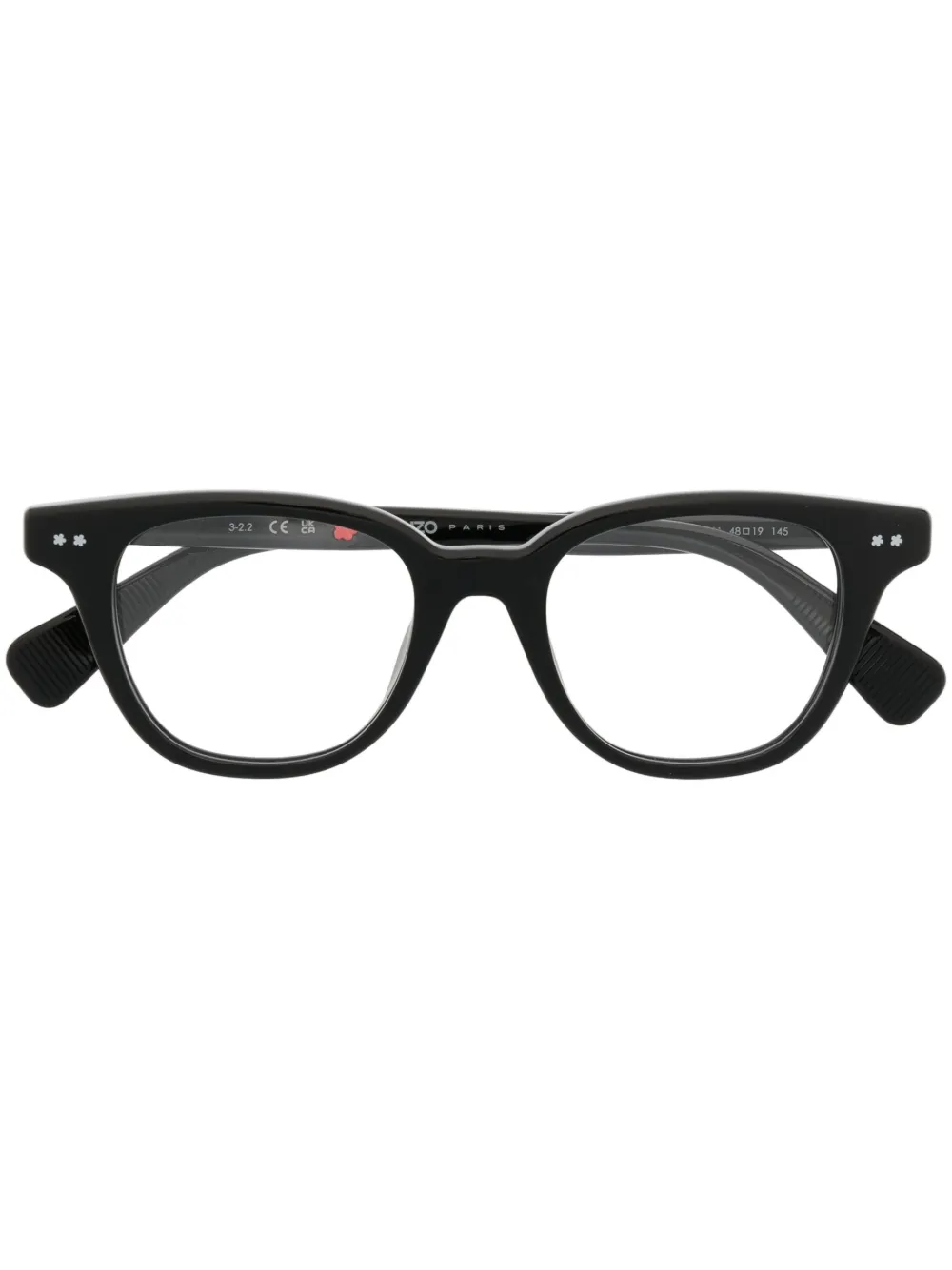 

Очки в круглой оправе с логотипом KENZO, черный