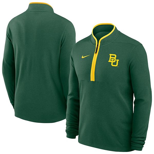 Мужская зеленая байлор беарс баскетбольная победа dri-fit полузастегивающаяся толстовка Nike — фото 2
