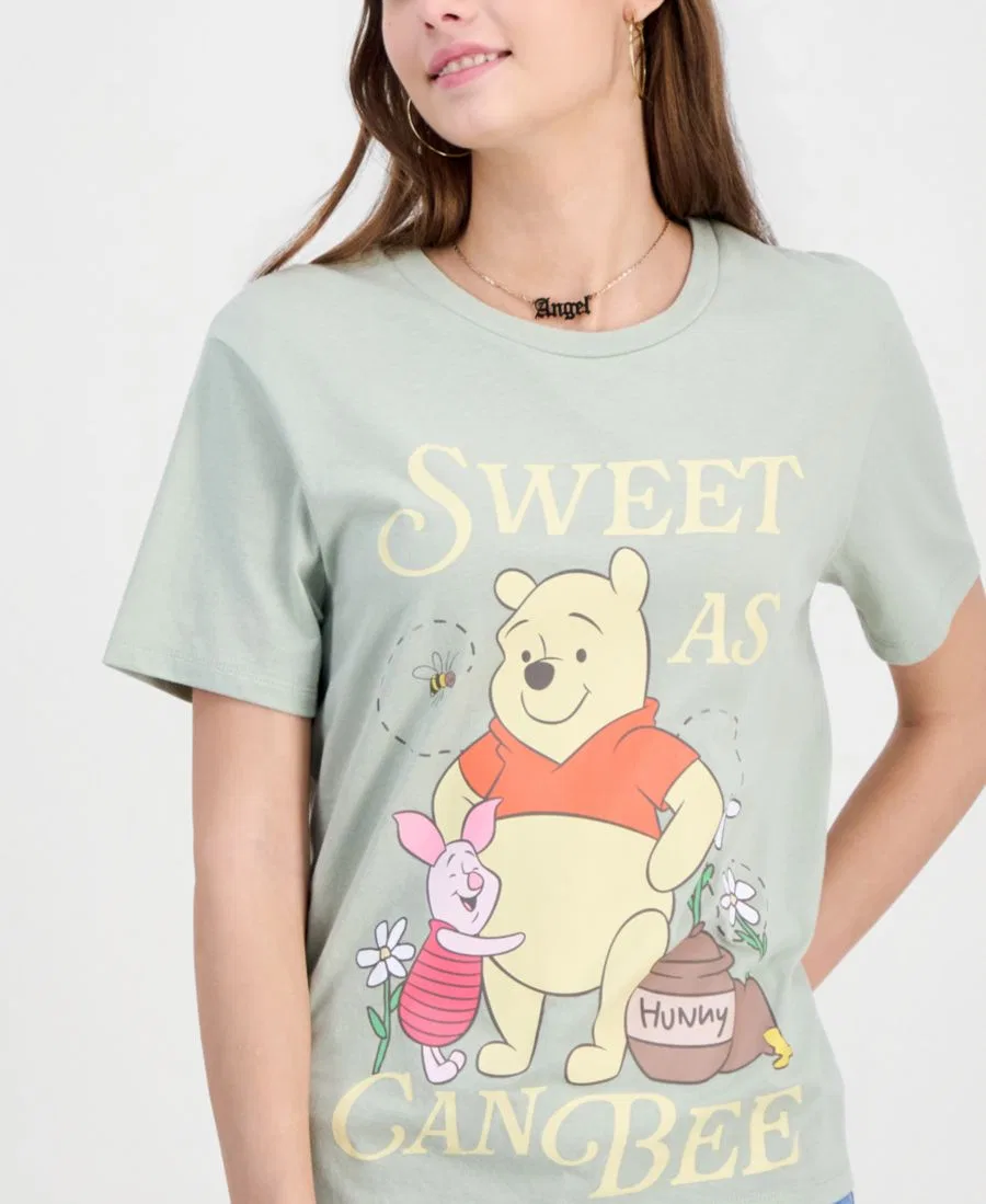 Футболка с длинным рукавом с принтом Winnie The Pooh Disney, Green — фото 3