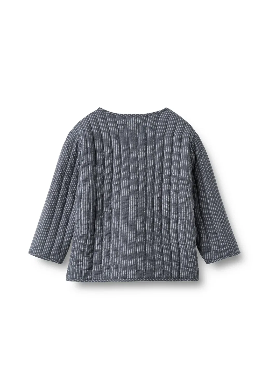 Стеганая куртка siggo унисекс - легкая куртка Wheat, Greyblue Slub Stripe — фото 2