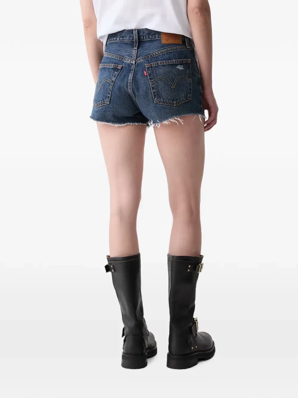 Шорты джинсовые 501 с эффектом потертости Levi'S, синий — фото 3
