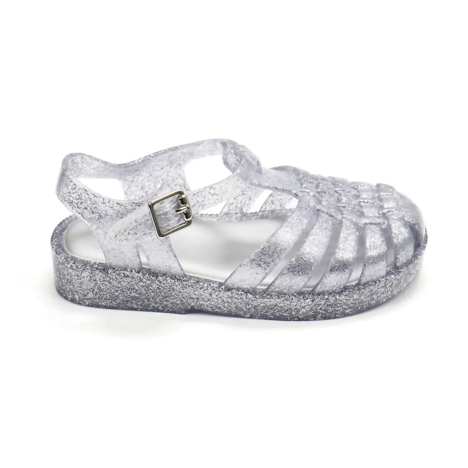 Детские сандалии для девочек с открытым носом Possession Jelly Mini Melissa, Clear Glitter