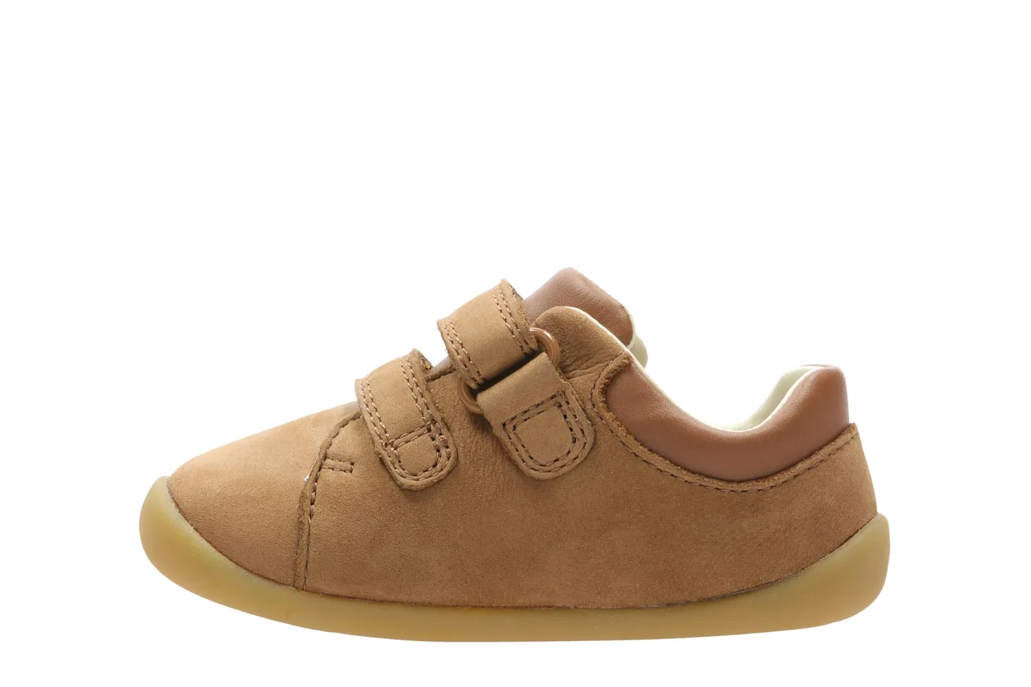 Детские кроссовки для девочек с липучками Roamer Craft T Clarks, Tan Leather
