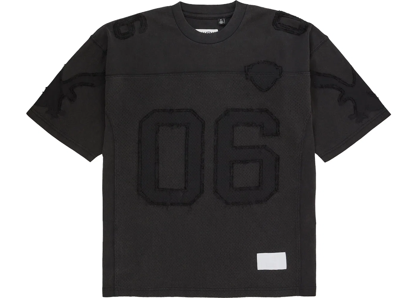 Мужская футбольная футболка хлопковая Supreme MM6 Maison Margiela, Black