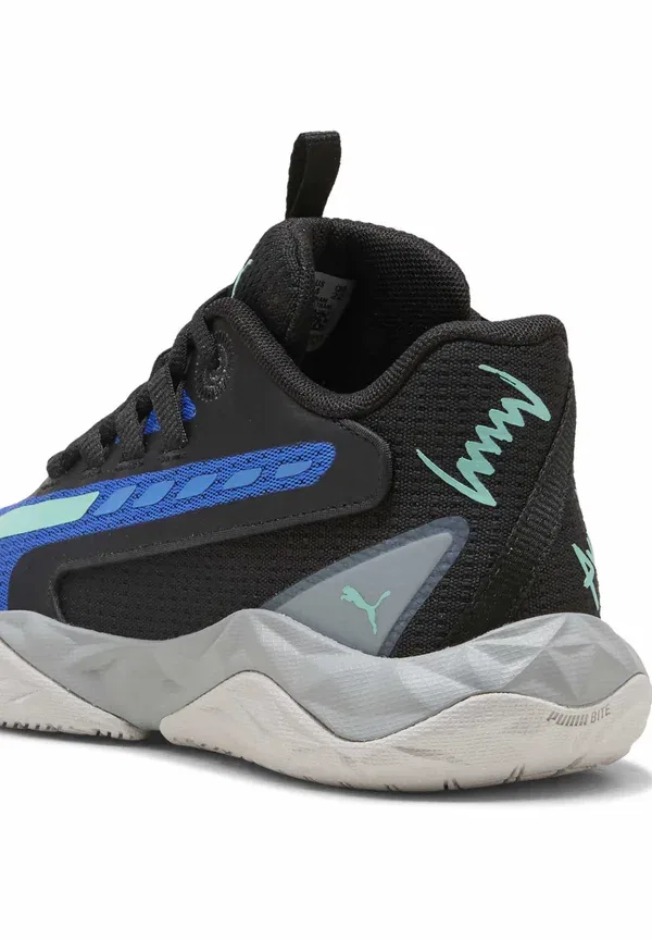 Кроссовки баскетбольные Dagger 2 Mid Puma Blackmazing, Aquatic, черный — фото 4