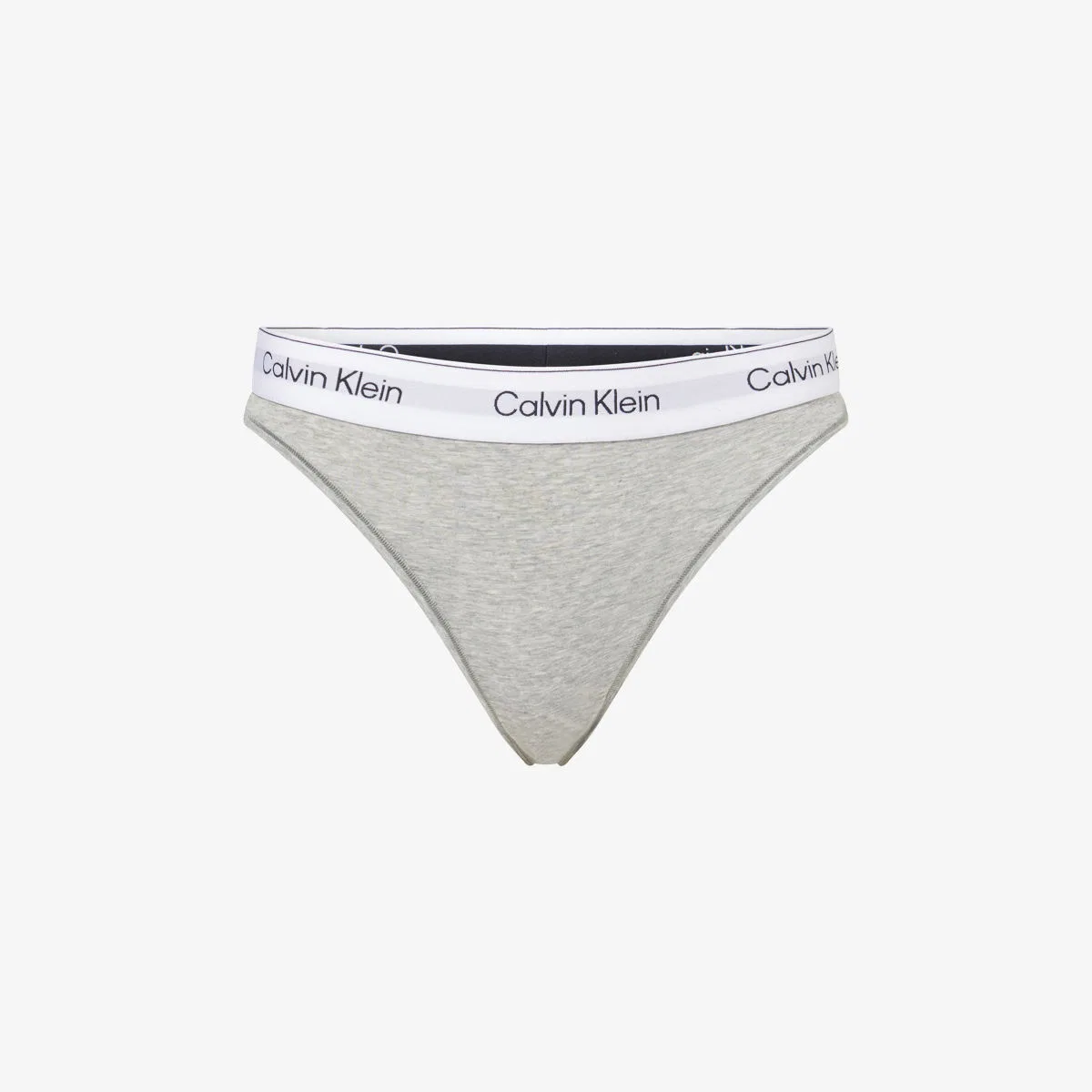 Трусики-танга icon из смеси хлопка и модала Calvin Klein, серый