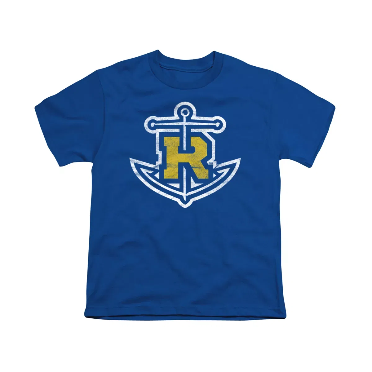 Детская футболка с принтом Rollins College Distressed Primary NCAA, Royal Blue