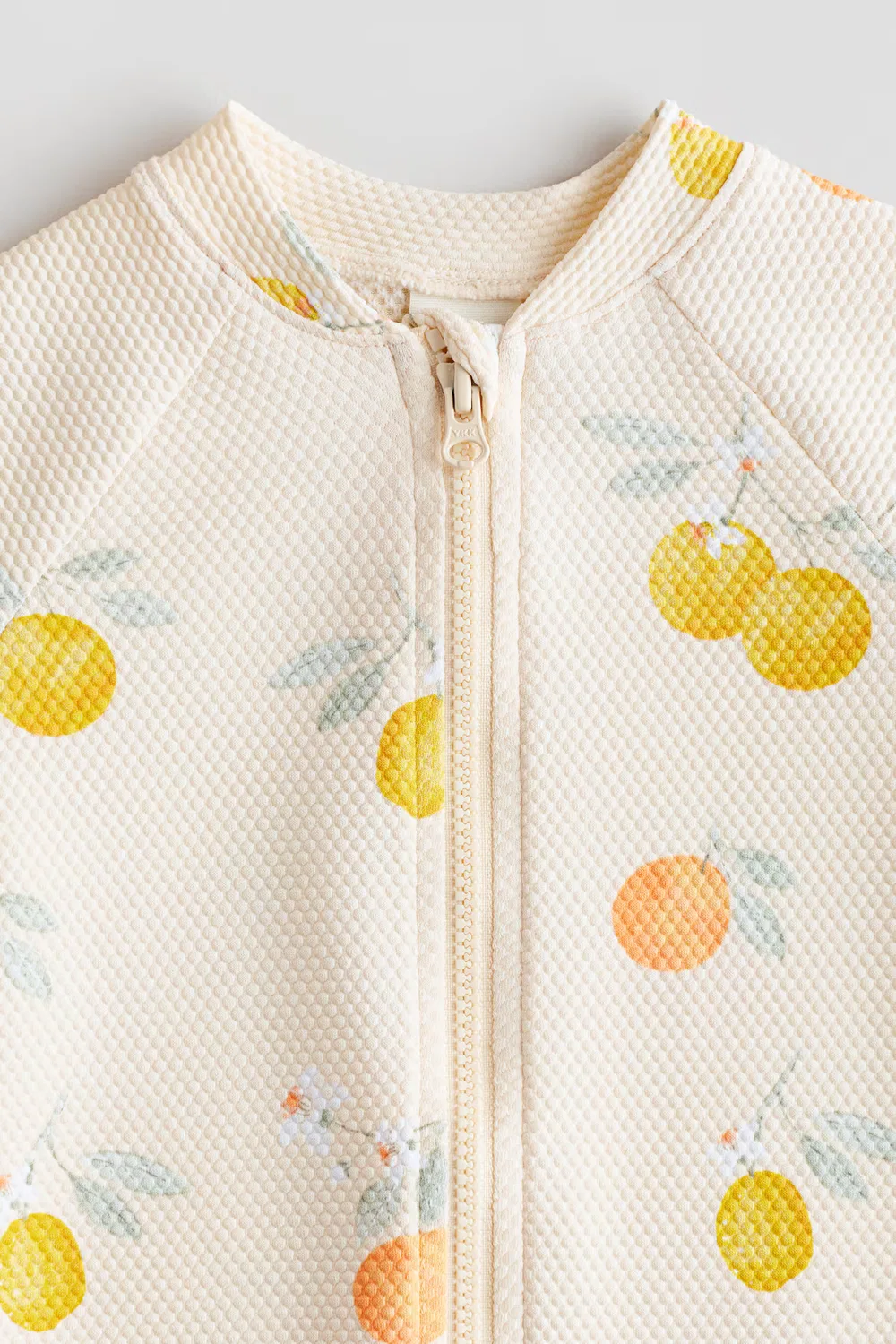 Купальник с защитой от ультрафиолета UPF 50 H&M, Hellbeige/Zitronen — фото 2