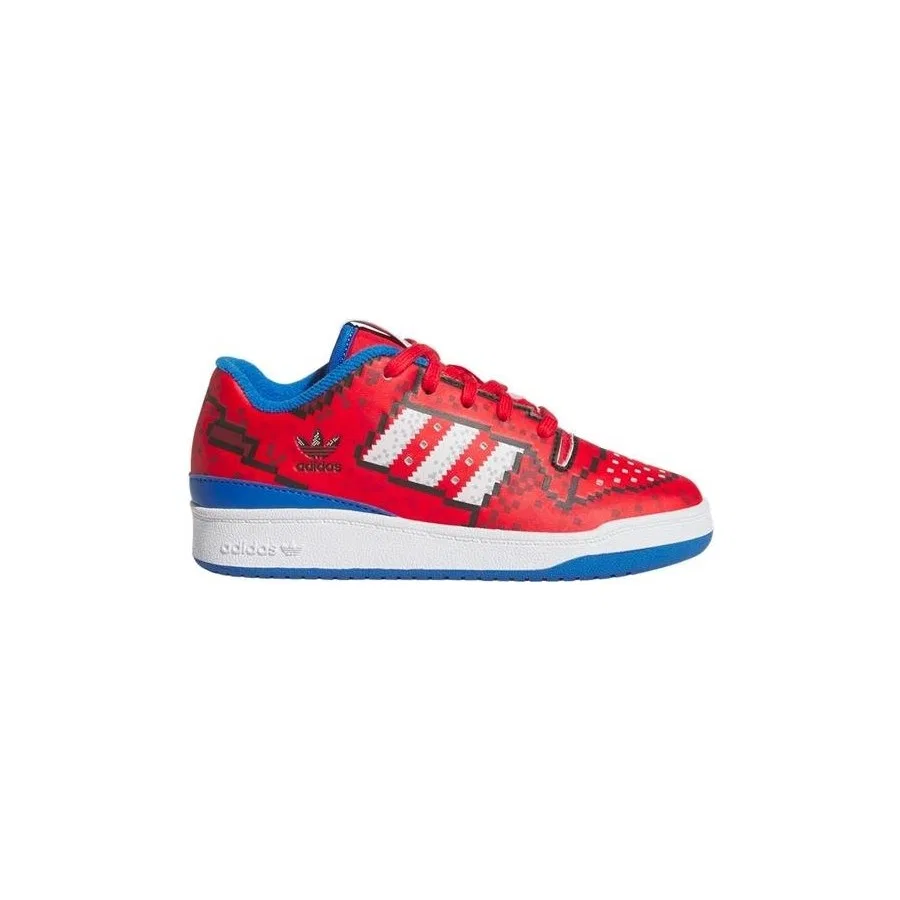 Кроссовки для мальчиков FORUM LOW CL C adidas, Красный — фото 2