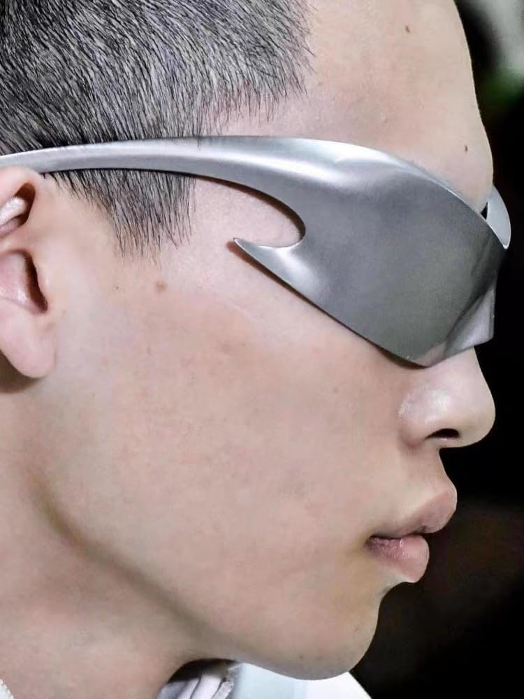 

Солнцезащитные очки Y2K с обтекаемой формой для мужчин и женщин, аксессуары в стиле 2000-х, стильные очки, модные спортивные очки, солнцезащитные очки UV400 COZY SEEKER, A02-red