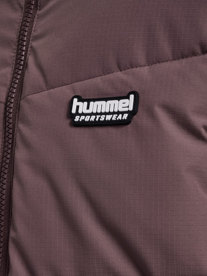 Детская куртка Hummel Zip Jacket Hmljr Puffer Kids в цвете PEPPERCORN Hummel — фото 3