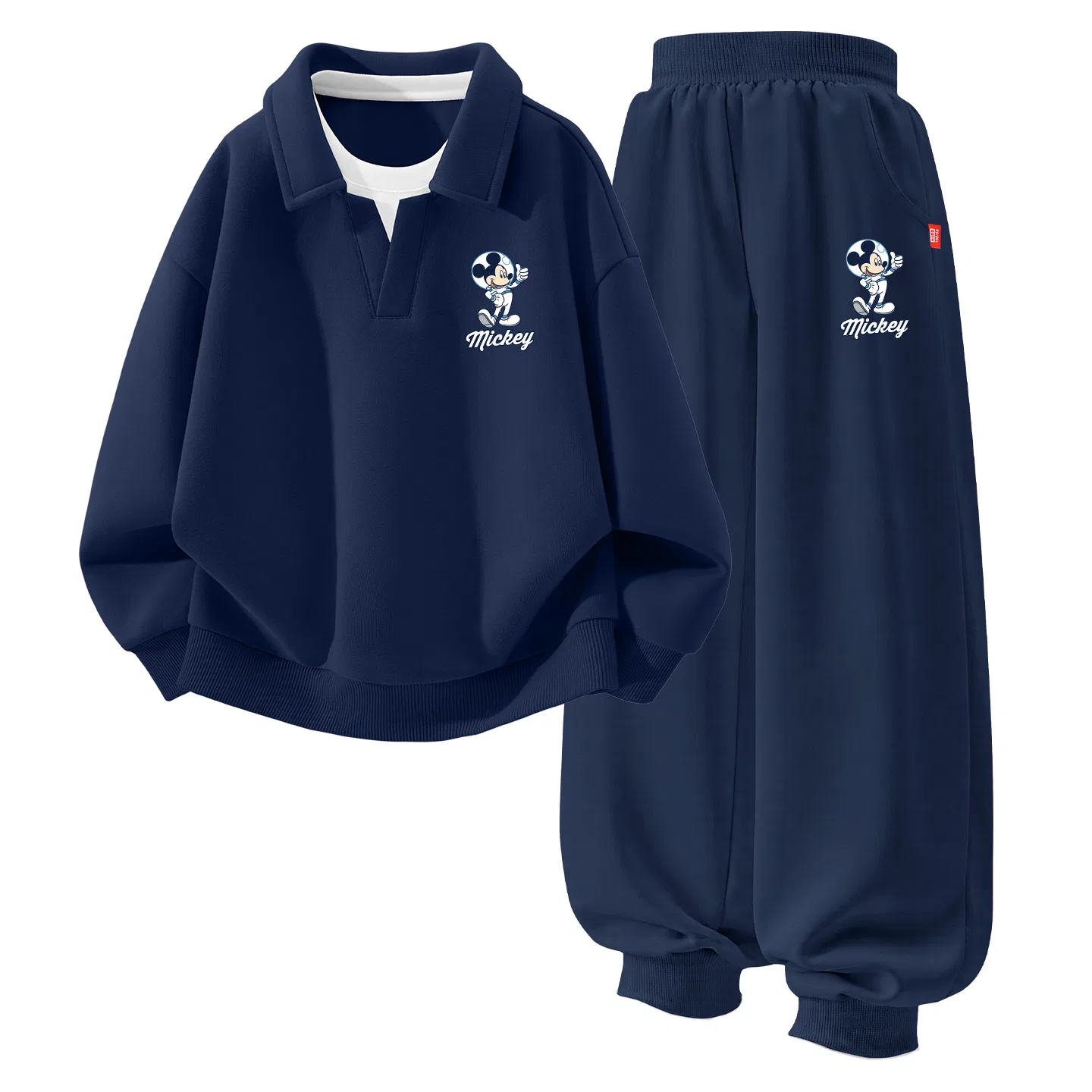 Детский спортивный комплект с поло-воротником, DI Astronaut K Navy Blue, Disney, DI Astronaut K Navy Blue