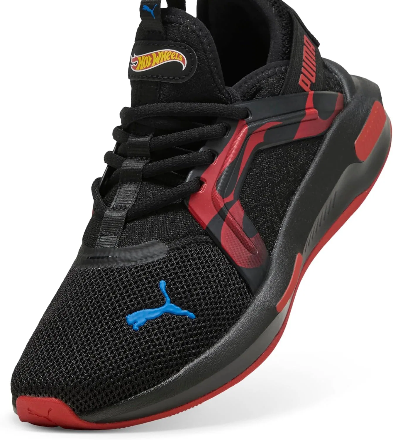 Детские кроссовки для мальчиков Softride Enzo PUMA, Puma Black-Red Fire — фото 2