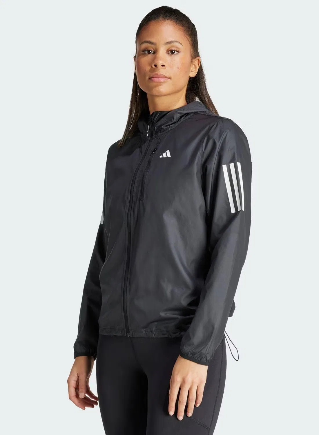 Куртка беговая с технологией WIND.RDY Own the Run Adidas, черный