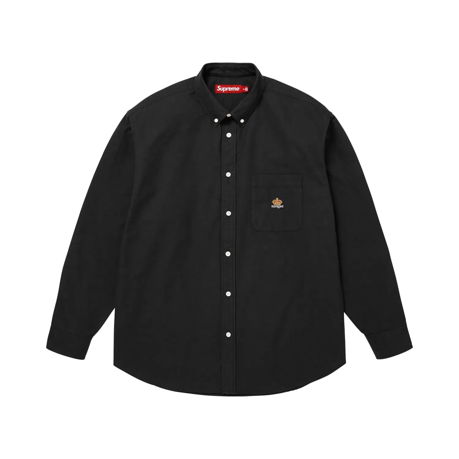 Рубашка свободного кроя Oxford Supreme, Black — фото 2