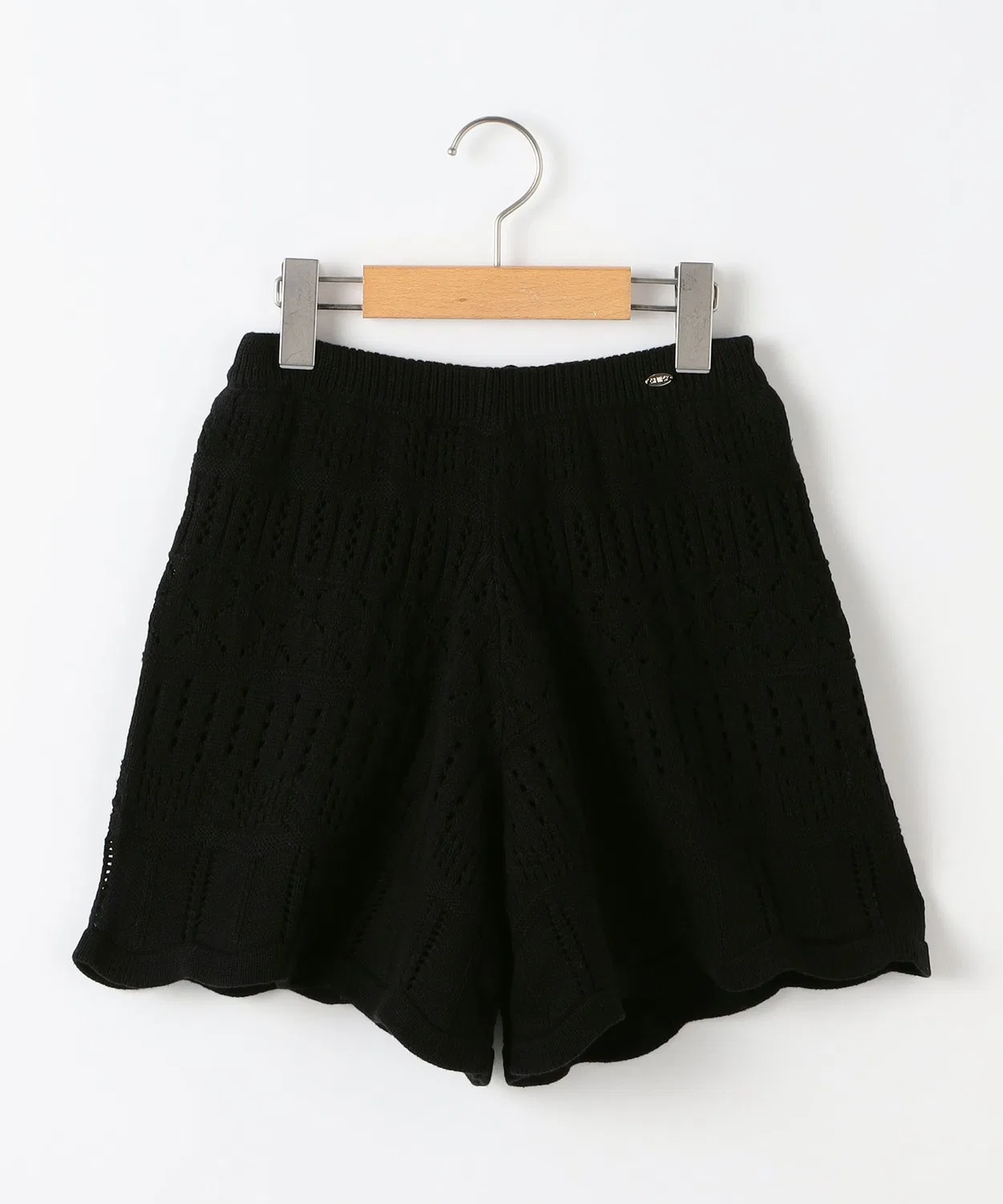 Детские шорты из хлопка с кружевным узором SHIPS, Black