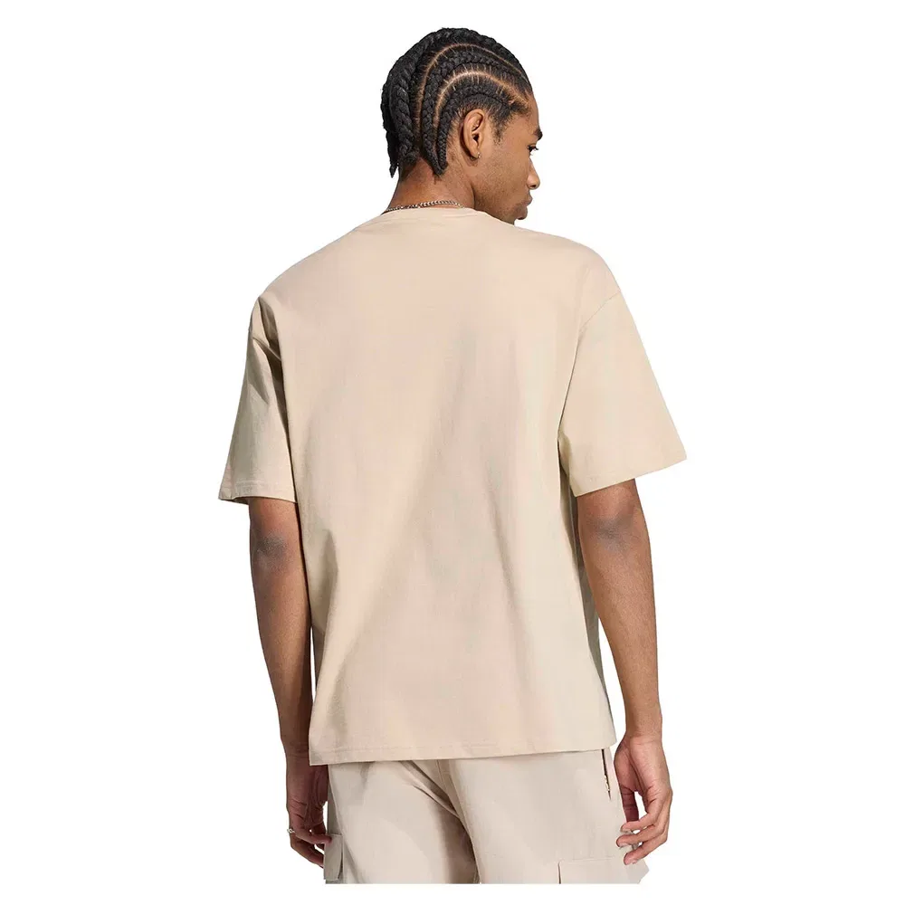 Футболка свободного кроя Trefoil Essentials Adidas Originals, бежевый — фото 2
