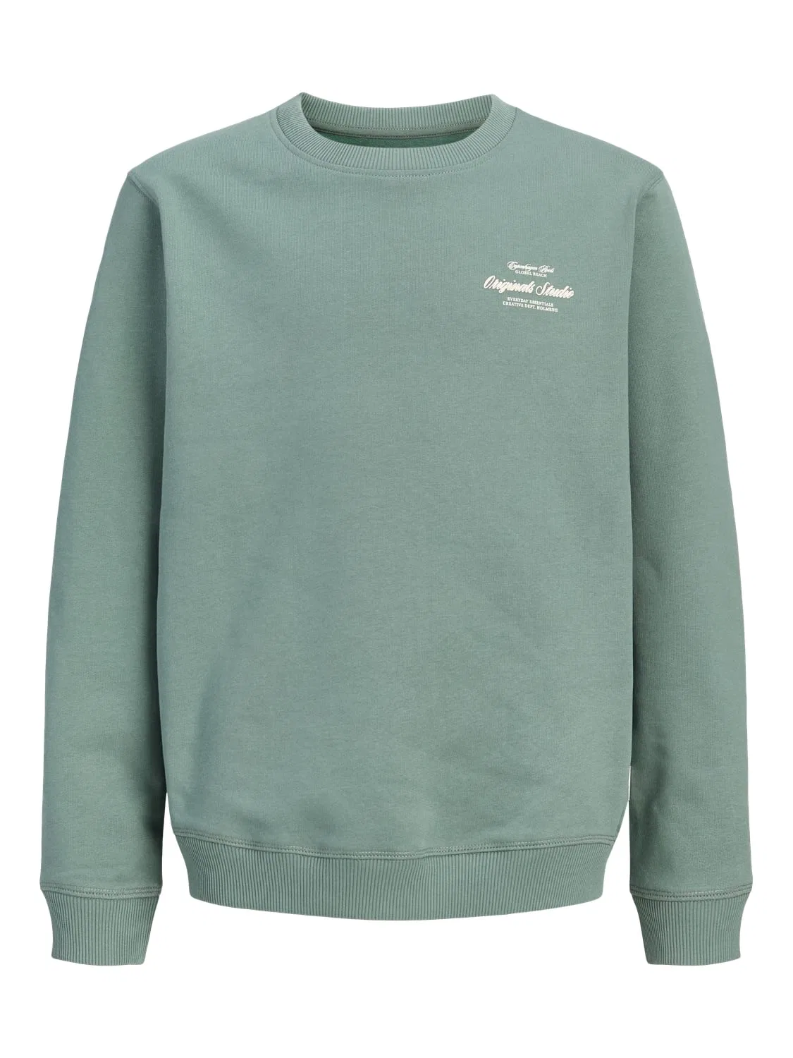 Свитшот с принтом Jornorrebro Jack & Jones Junior, зеленый