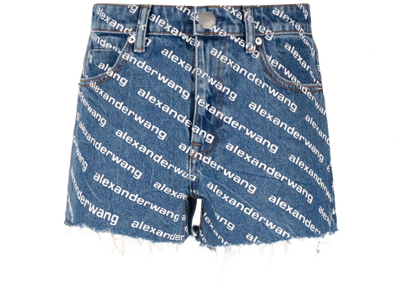 Женские шорты Alexander Wang, Deep Blue/White