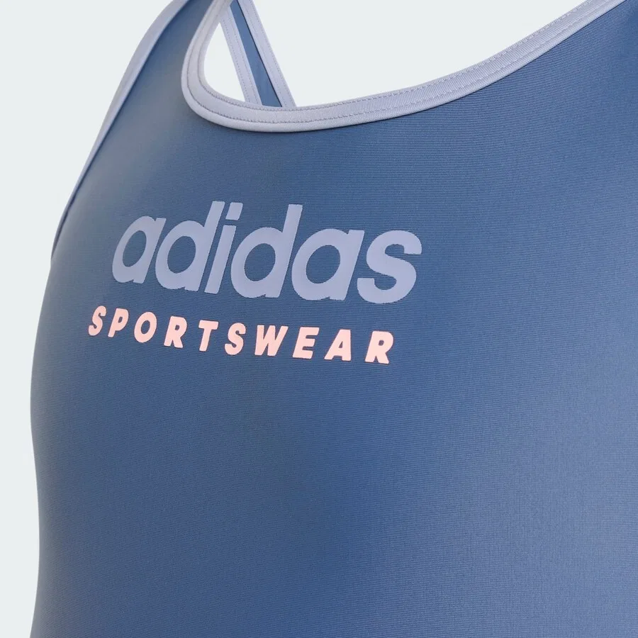 Спортивный купальник ADIDAS SPORTSWEAR 'Sportswear U-Back Swimsuit' в светло-голубом и темно-голубом цветах — фото 3