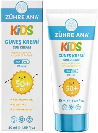 Детский солнцезащитный крем SPF 50+, Zühre Ana, 50 мл, Kids Sun Cream