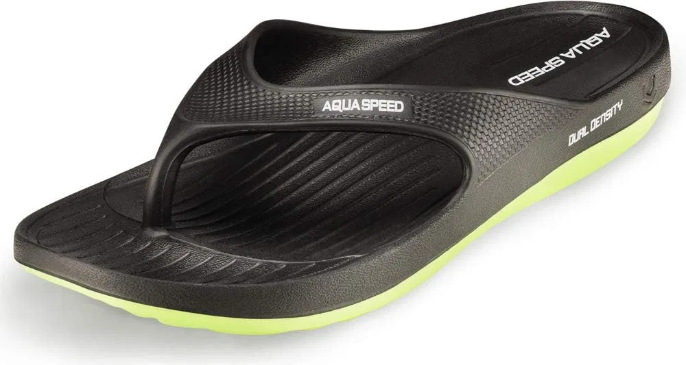 Сандалии для купания Aqua Speed ​​для мужчин и женщин | Разделитель для пальцев ног | Нескользящие сандалии для женщин | Сандалии для душа для мужчин | Тапочки для ванны | Сандалии для душа | Бассейн | Сауна, Alcano Black Alcano — фото 2