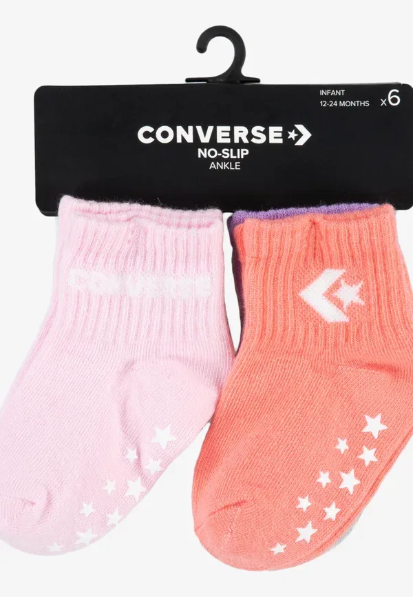 Носки Core Grip унисекс, комплект из 6 пар Converse, розовый — фото 3
