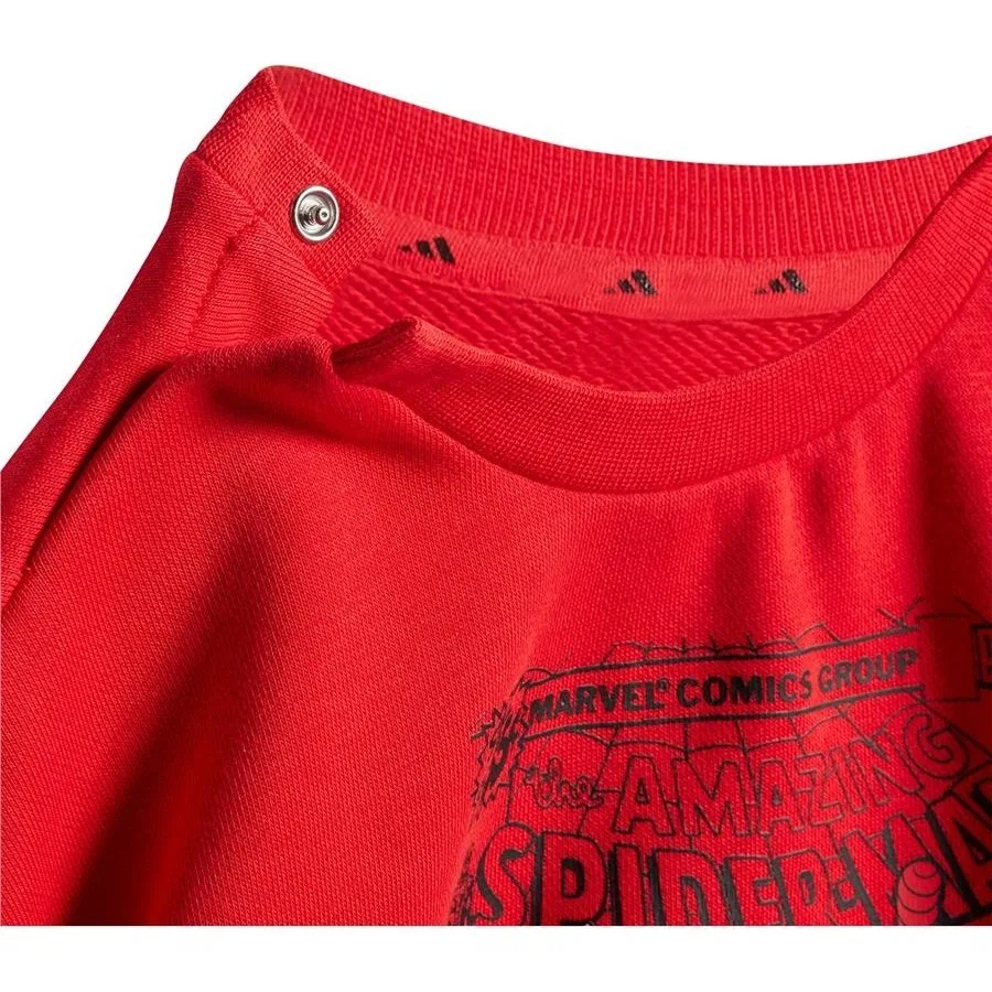 Детский спортивный комплект с принтом Spider-Man Mrvl Sm Jog adidas, Красный — фото 3