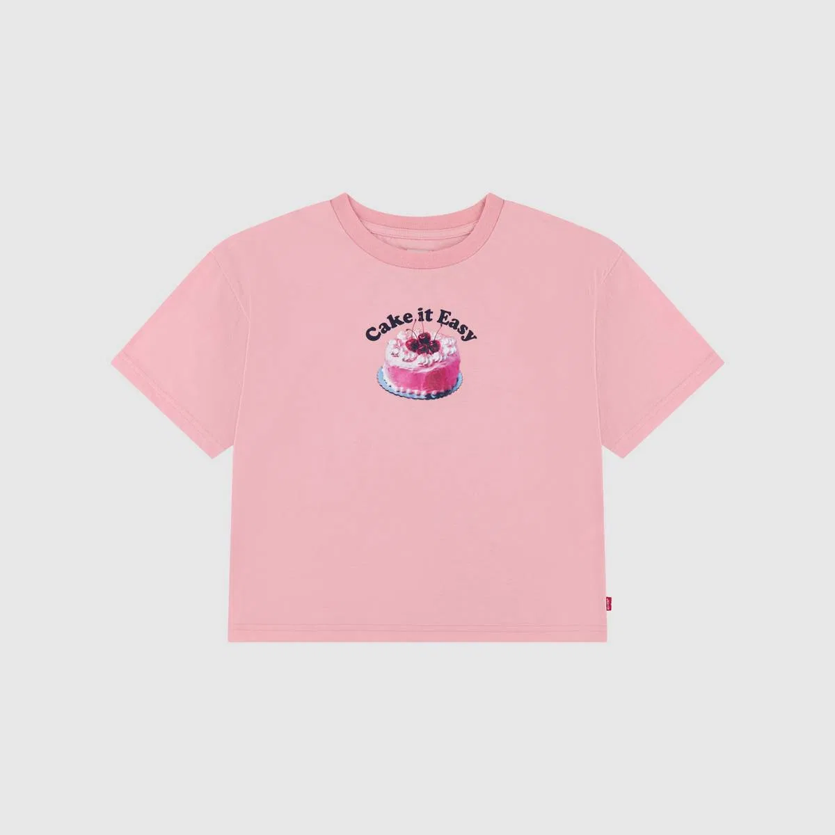 футболка Meet and greet Jam Tee для девочек 2-4 лет Levi's, Powder Pink - Pink