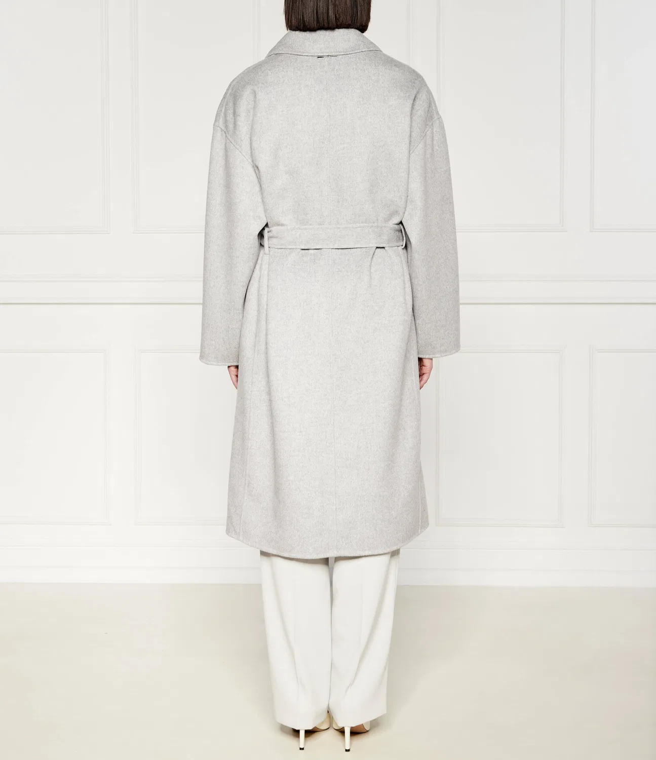Пальто из шерсти Calvin Klein, Grigio — фото 4