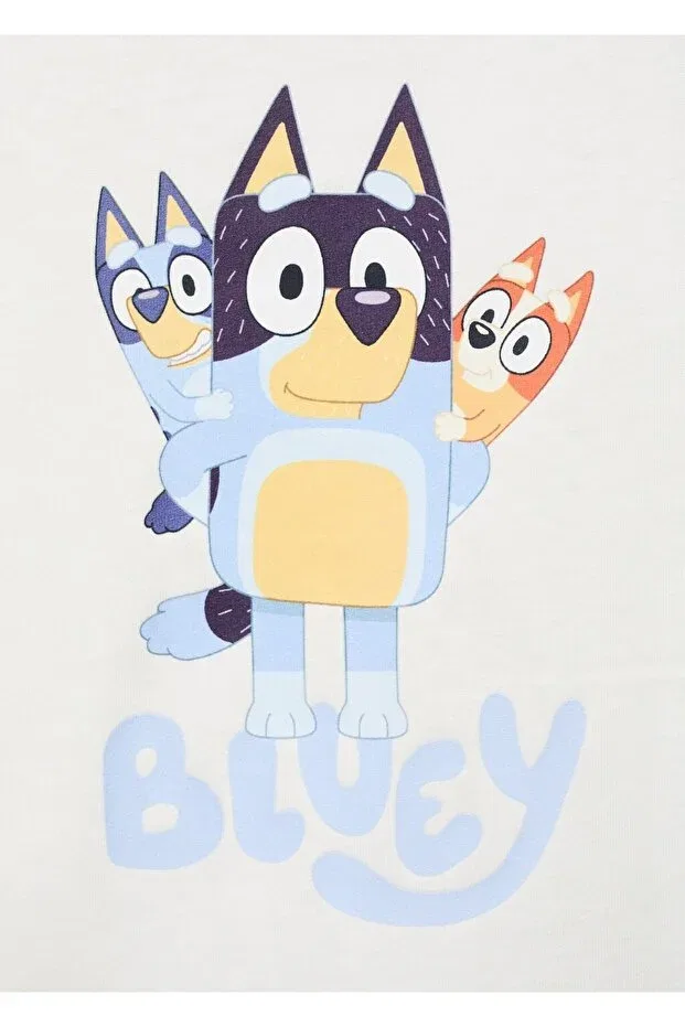 Детская футболка с принтом Bluey Mango Baby, Off White — фото 4