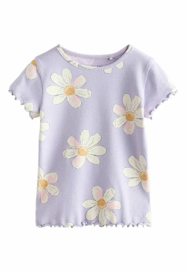 Футболка с цветочным принтом 5-pack Print T-Shirt Next, neutral, нейтральный — фото 2