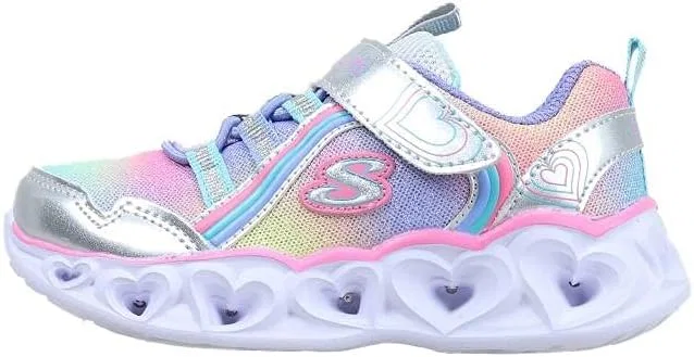 Детские кроссовки для девочек Twinkle Sparks Jumpin' Clouds Skechers, Silver/Multi