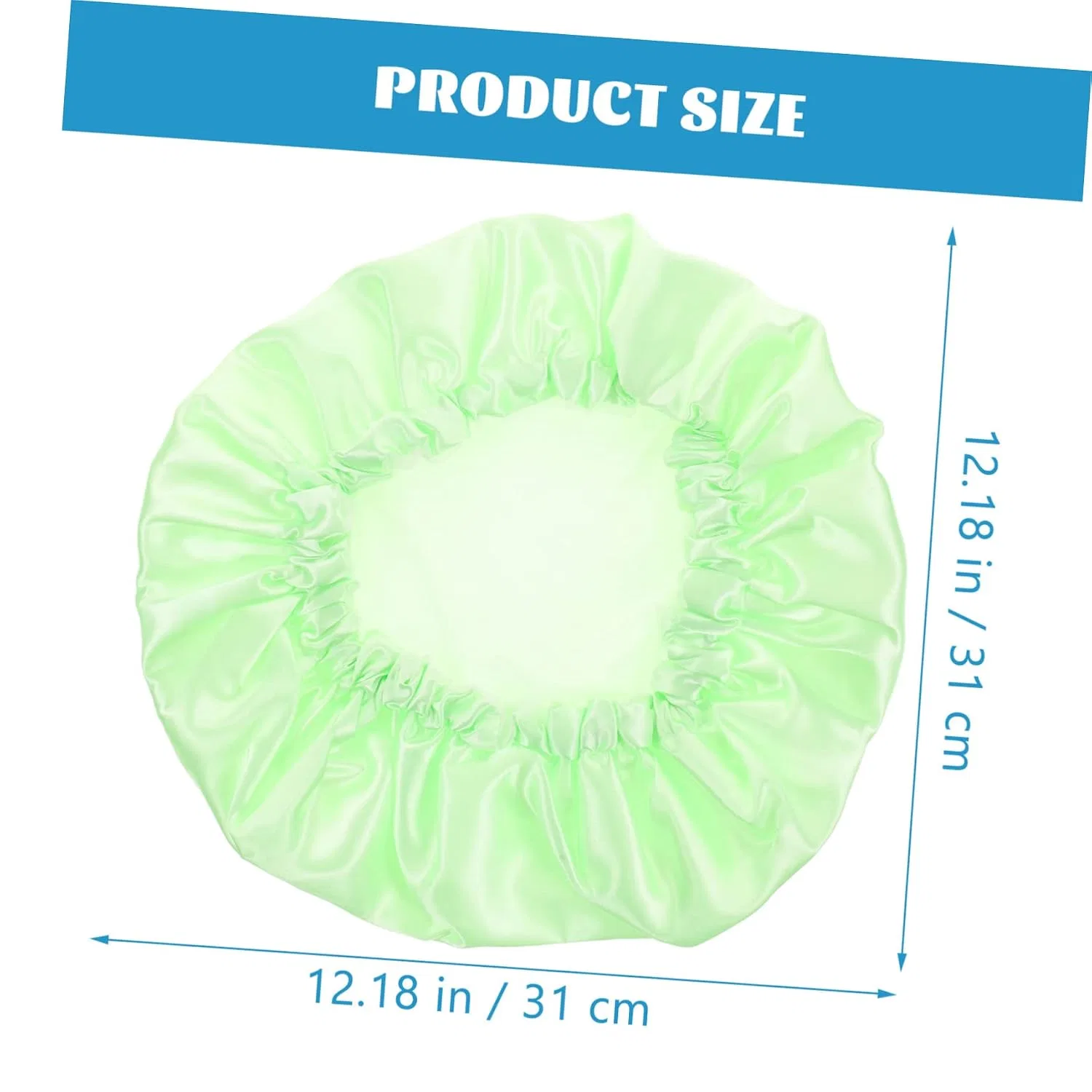 Набор шапочек для душа, 6 шт, Satin, 31x31x0.6 см, Blue Green Minkissy — фото 2