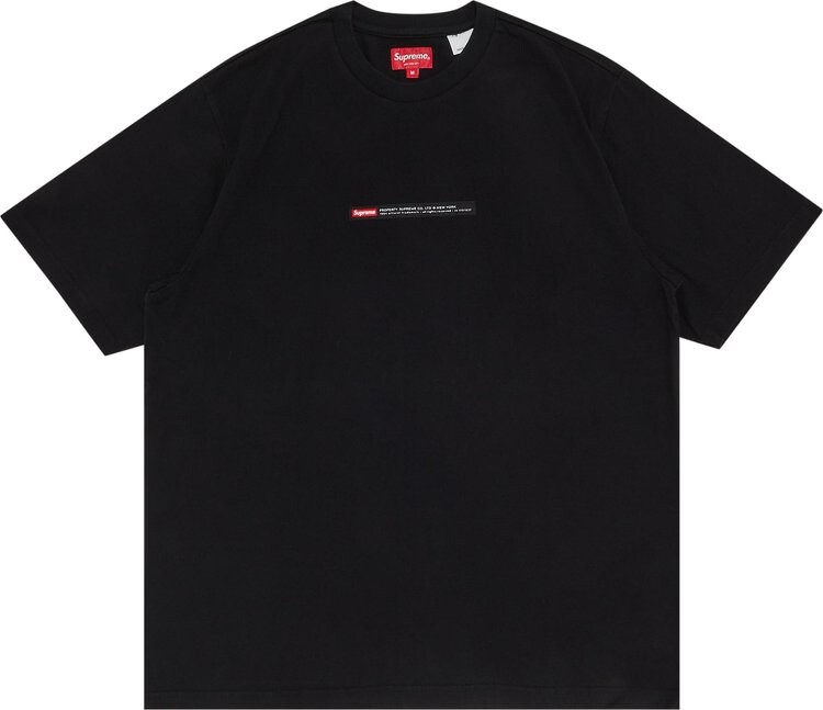 

Футболка Supreme Property Label Short-Sleeve Top 'Black', черный